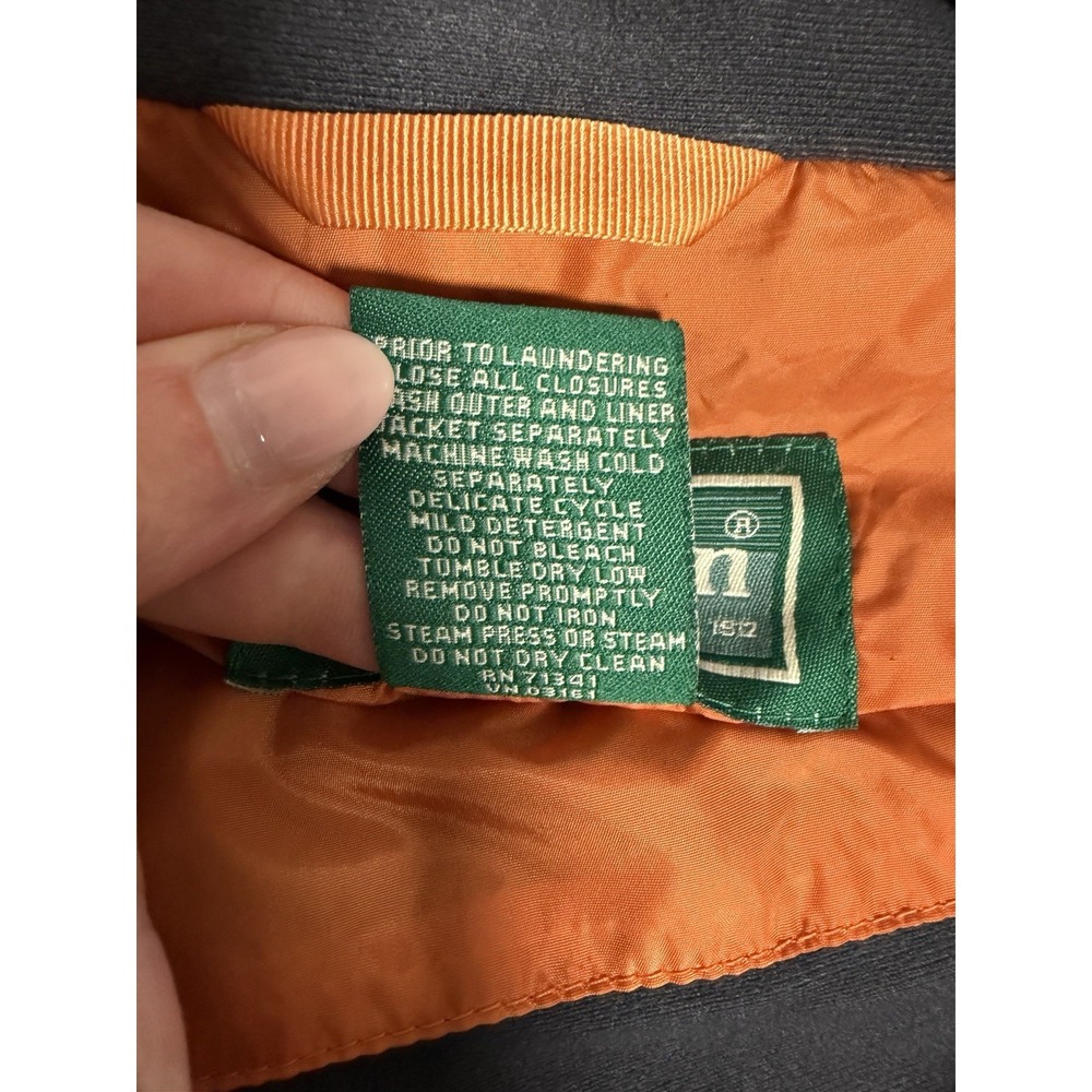 L.L. Bean, Men's Thinsulate Insulated Puffer Jacket, Orange, Mens Large - Picture 7 of 8